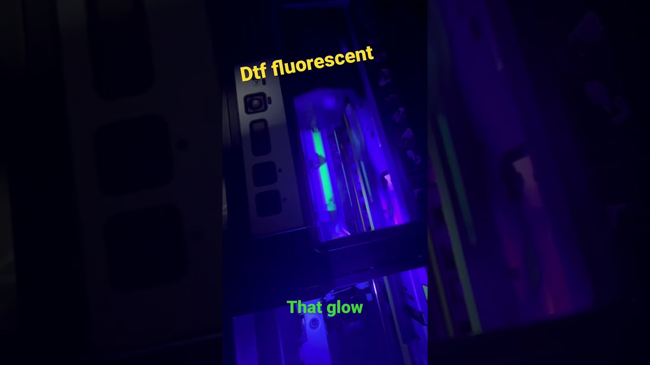 Epson DTF fluorescent printing #dtfprinter #dtfprinting #dtf #dtftransfer