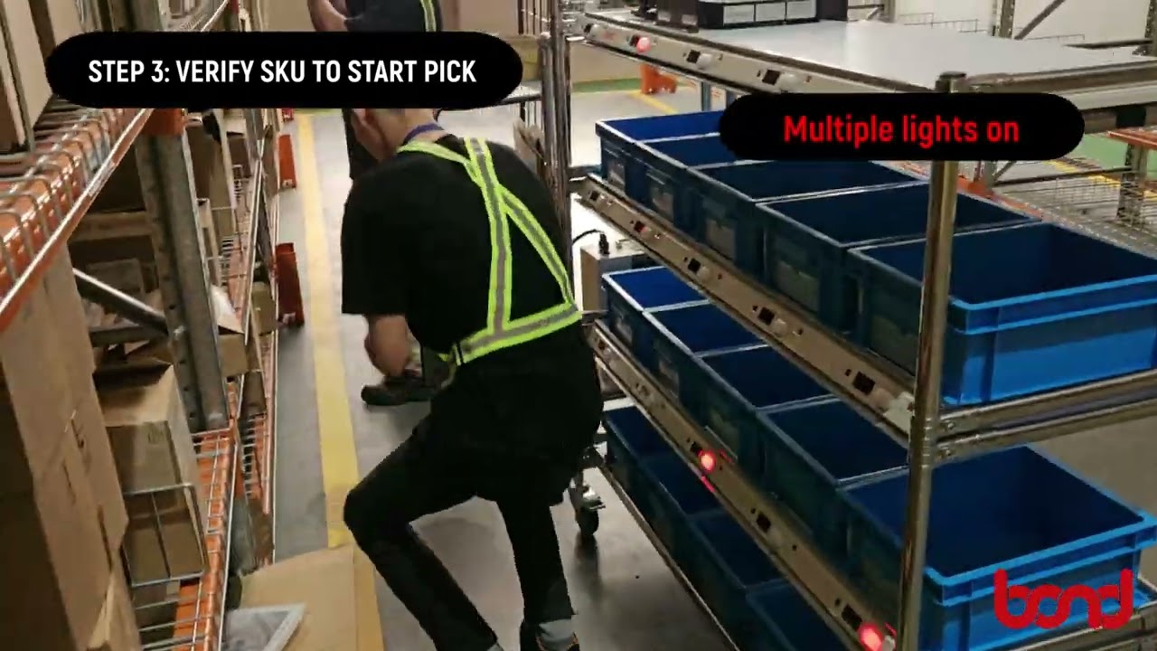 Bond Digital Picking System | Pick-To-Cart Showcase