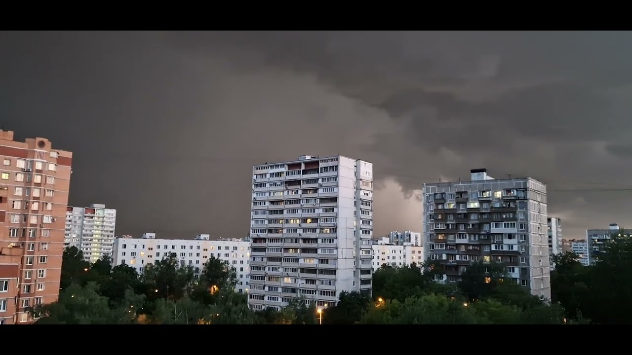 Сильная гроза в Москве 03.06.2024