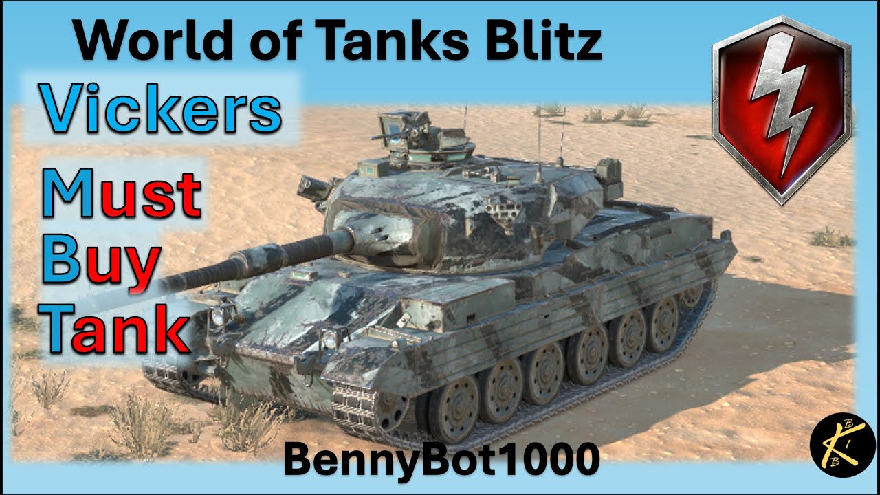 Vickers MBT WOT Blitz Must Buy Tank #worldoftanksblitz #wotb #wotblitz