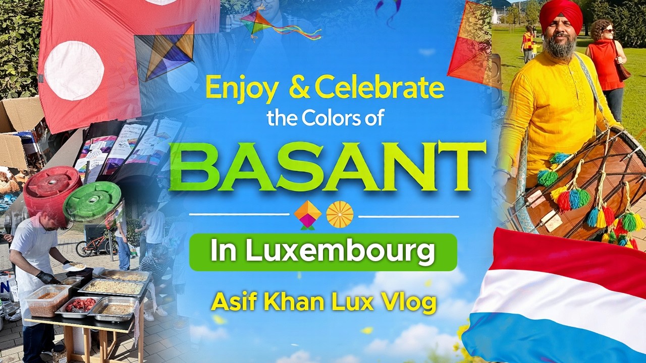 Celebrating Basant in Luxembourg 🪁 | Pakistani Kite Festival in Europe | Lux Vlog#AsifKhanLuxVlog