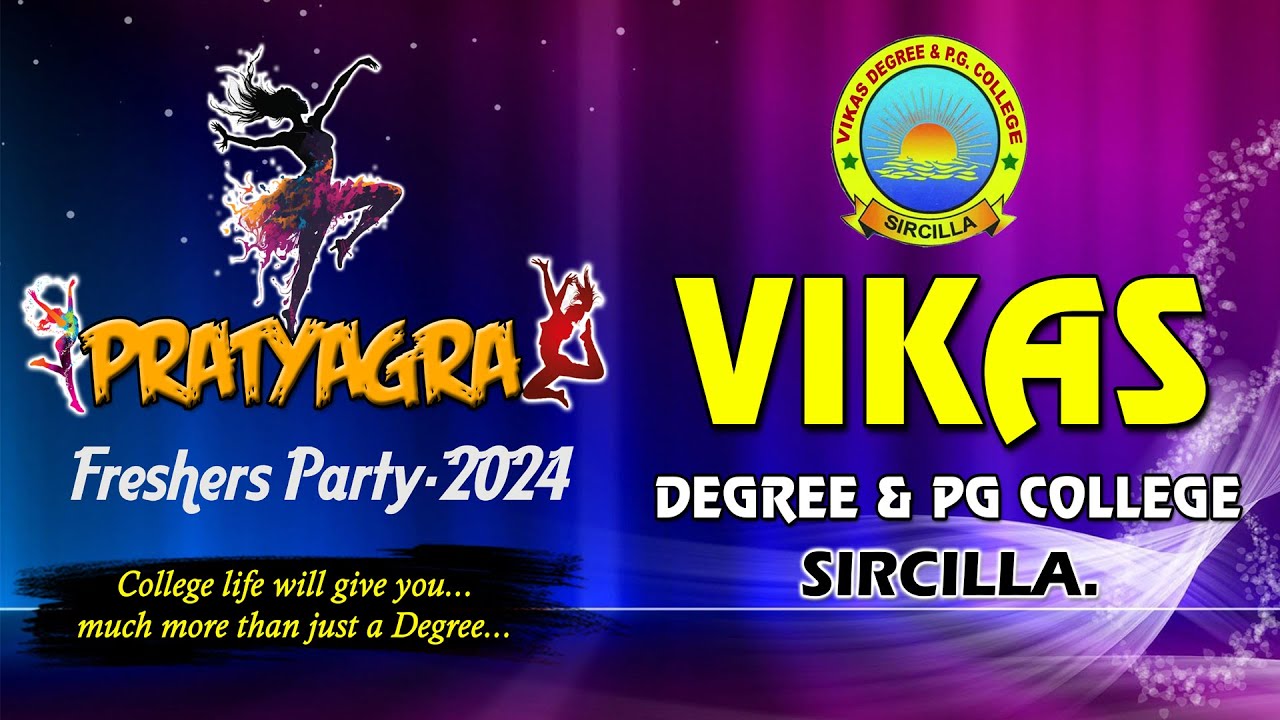 PRATYAGRA Freshers Party 2024VIKAS DEGREE & PG COLLEGE - SIRCILLA