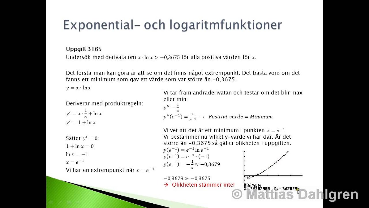 Matematik 4  Sammanfattning - Kapitel 3