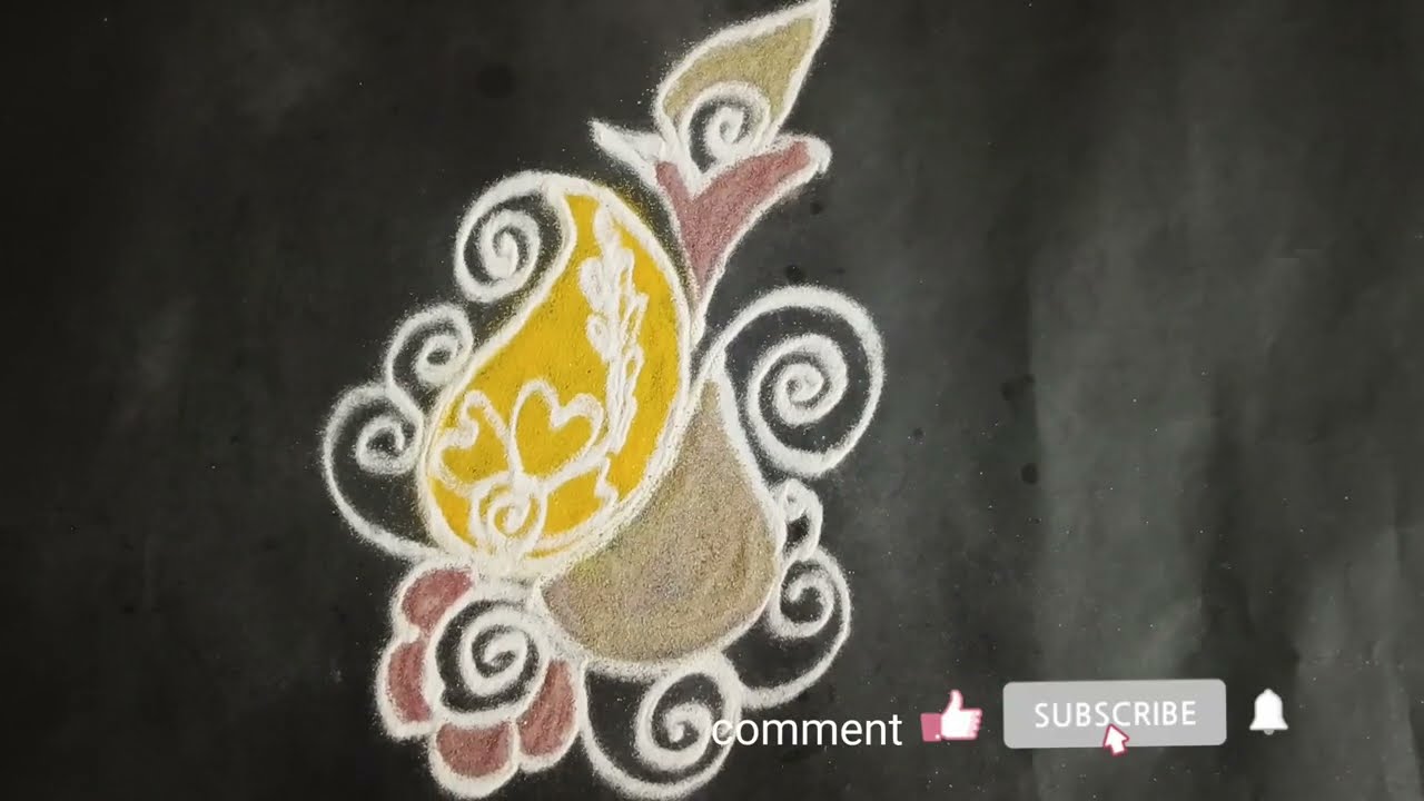 #rangoli#easy simple daily basis rangoli ♥️ design ✨