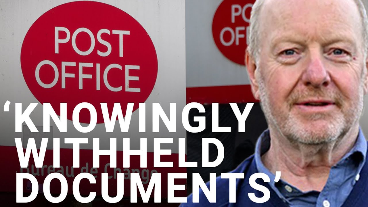Post Office 'knowingly withheld' defence evidence from sub-postmasters | Forensic Auditor