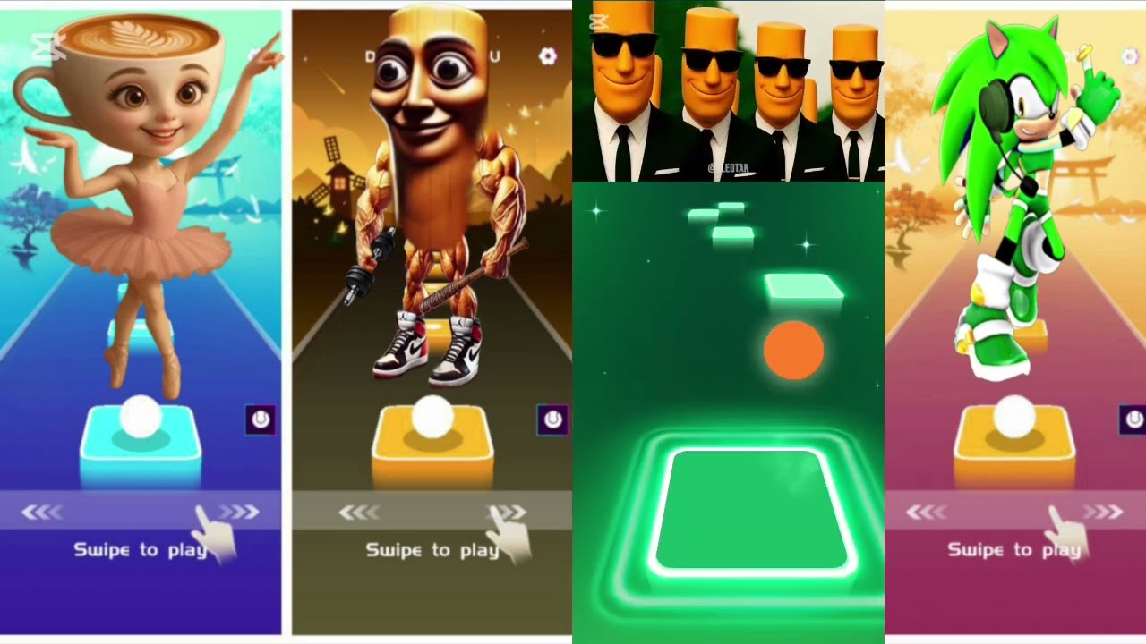 TILES HOP VS TUM TUM SAHUR VS BALERINA KOPUCHINO VS TRALALA TRALOLE VS SONIK VS COFFIAN DANCE