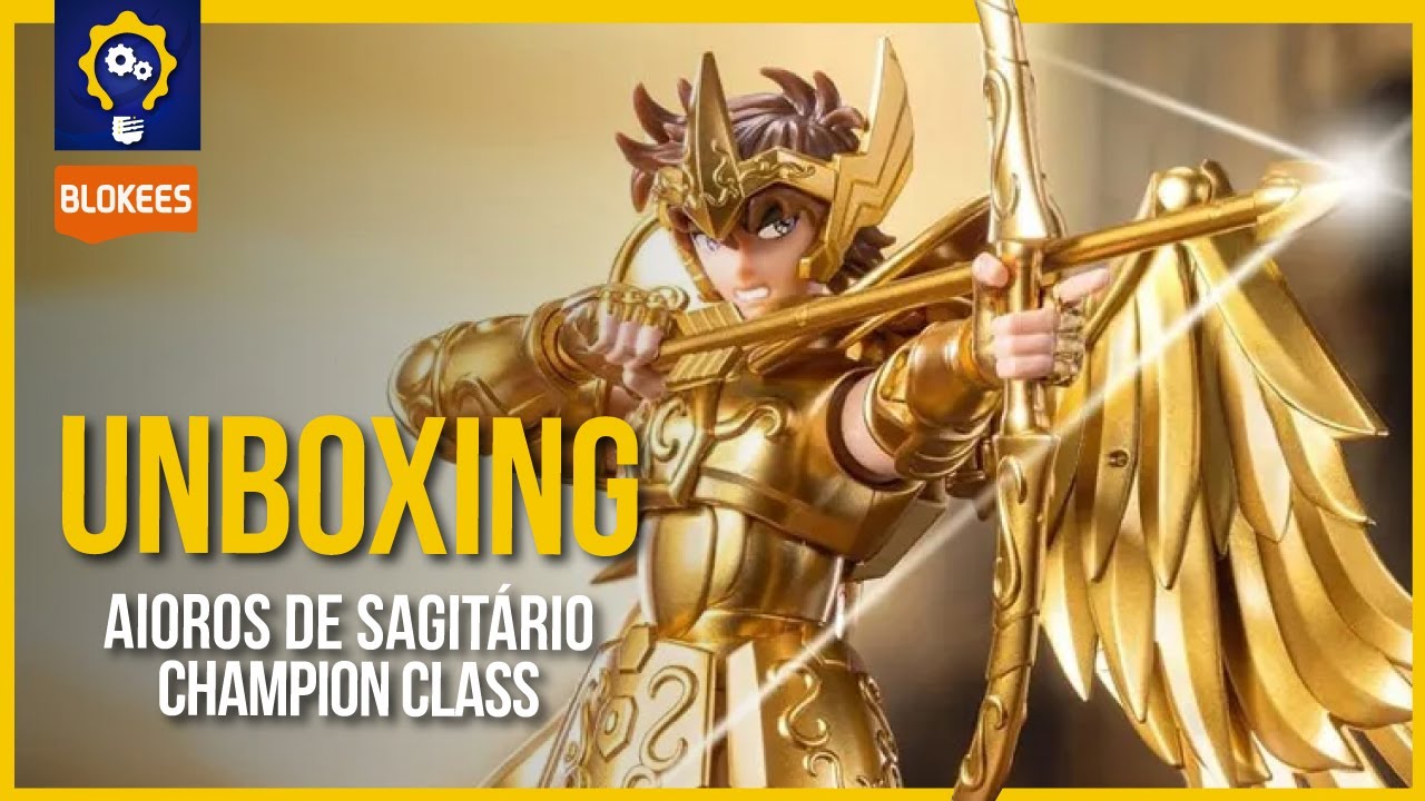 Aioros de Sagitário Champion Class - Blokees | Unboxing
