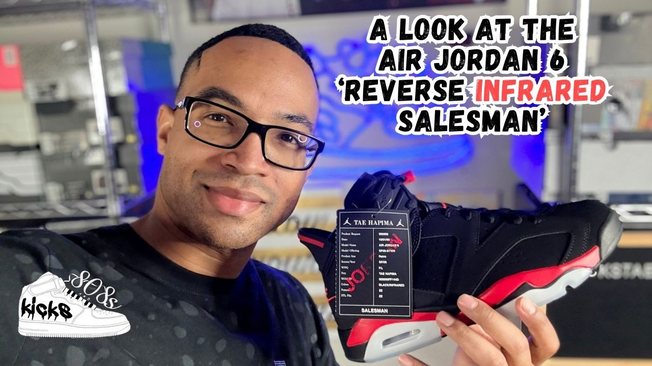 A look at the Air jordan 6 ' Reverse Infrared Salesmen'