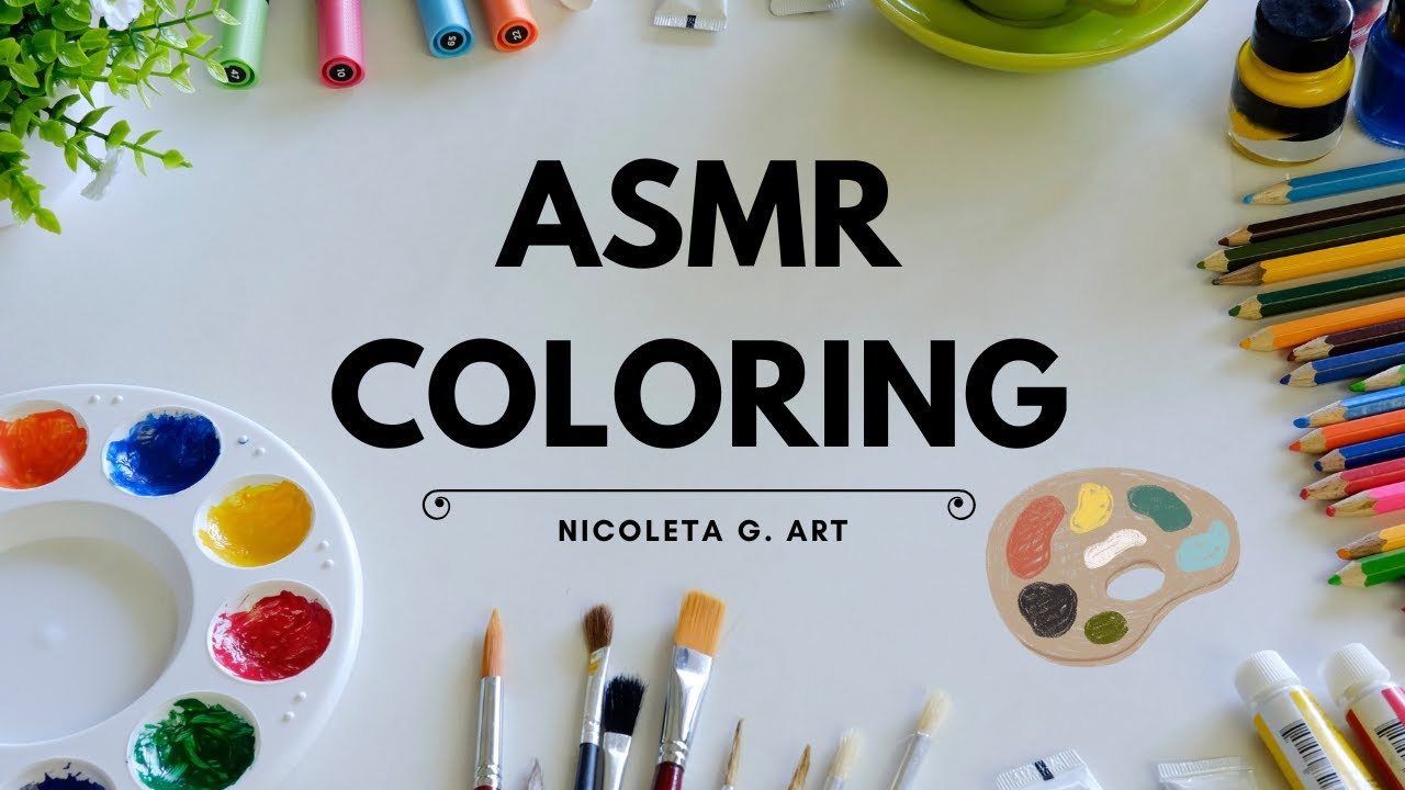 ASMR Coloring for Sleep | Relaxing Drawing Sounds