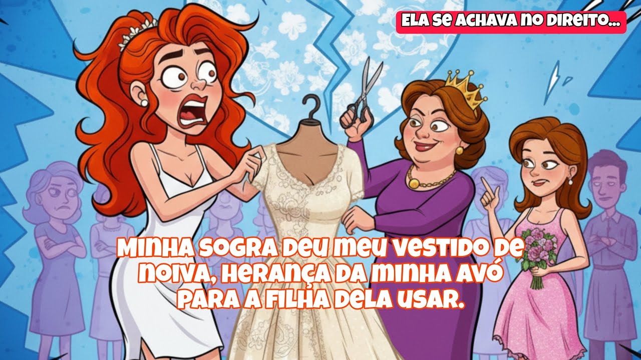Minha sogra deu meu vestido de noiva, herança da minha avó para a filha dela usar.