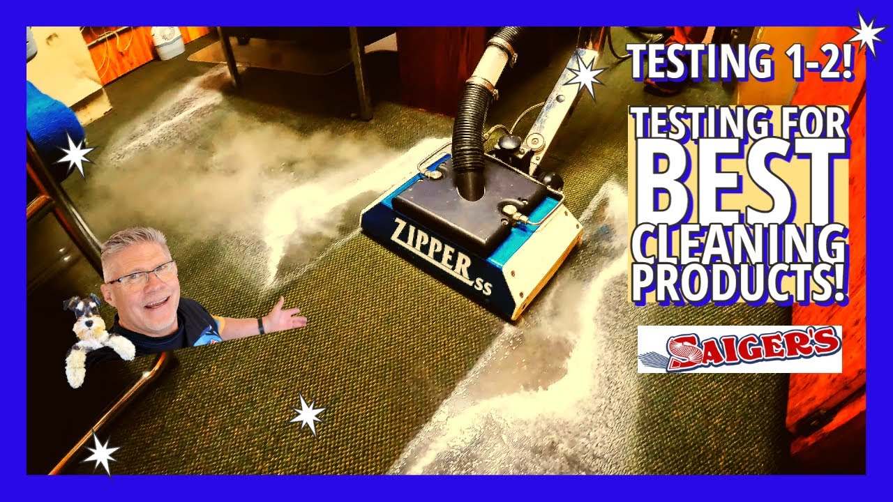 Testing 1-2! How we Test the Best Cleaning Products on Greasy Carpets!