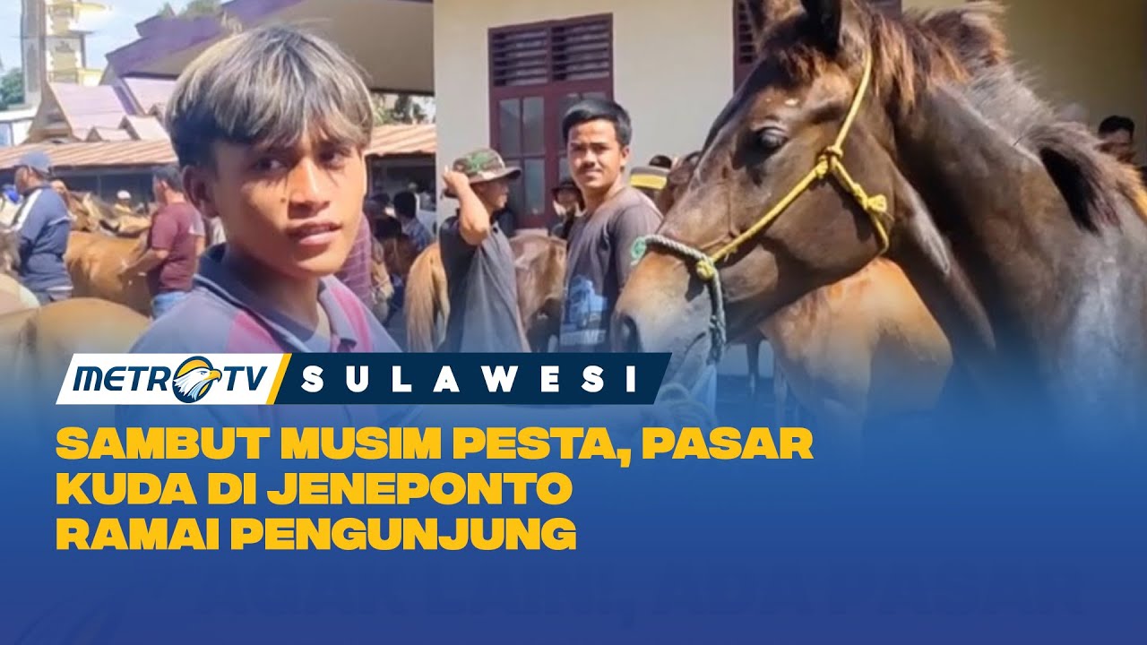 Musim Pesta! Pasar Kuda Jeneponto Ramai Pembeli