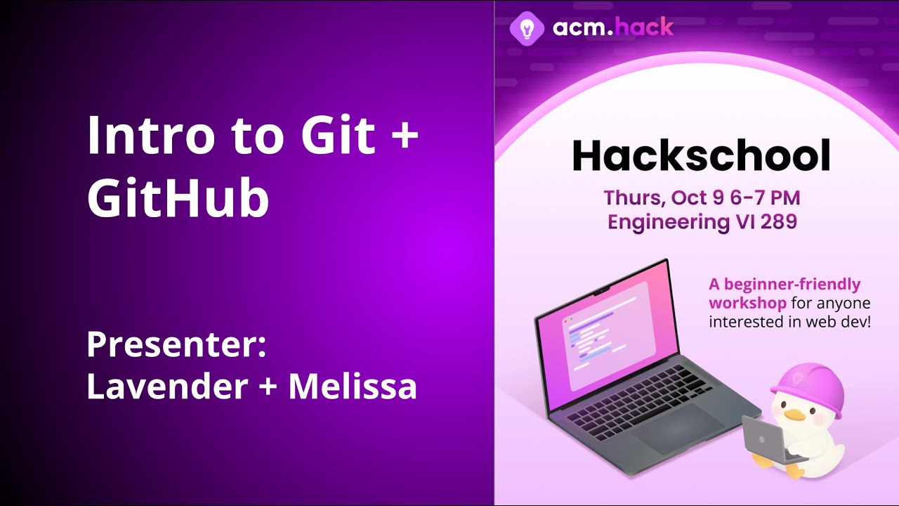 ACM Hack | Hackschool #4: Git