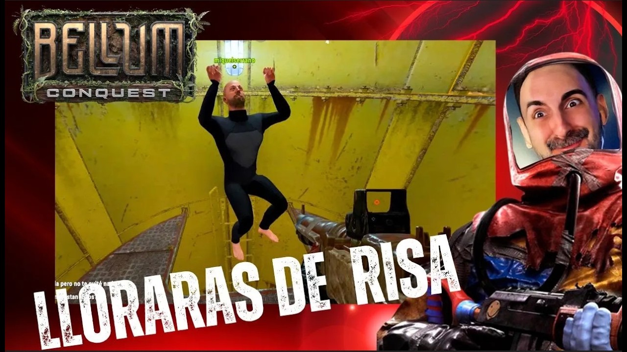 Mejores Momentos BELLUM CONQUEST Rust#2   Raideo  petrolera e intento de subir escaleras con Hawnk