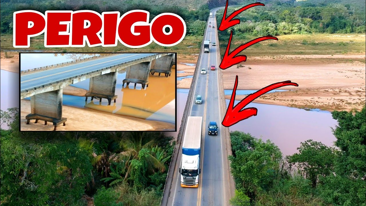 A ponte mais perigosa da BR-101 e imprudências flagradas por drone