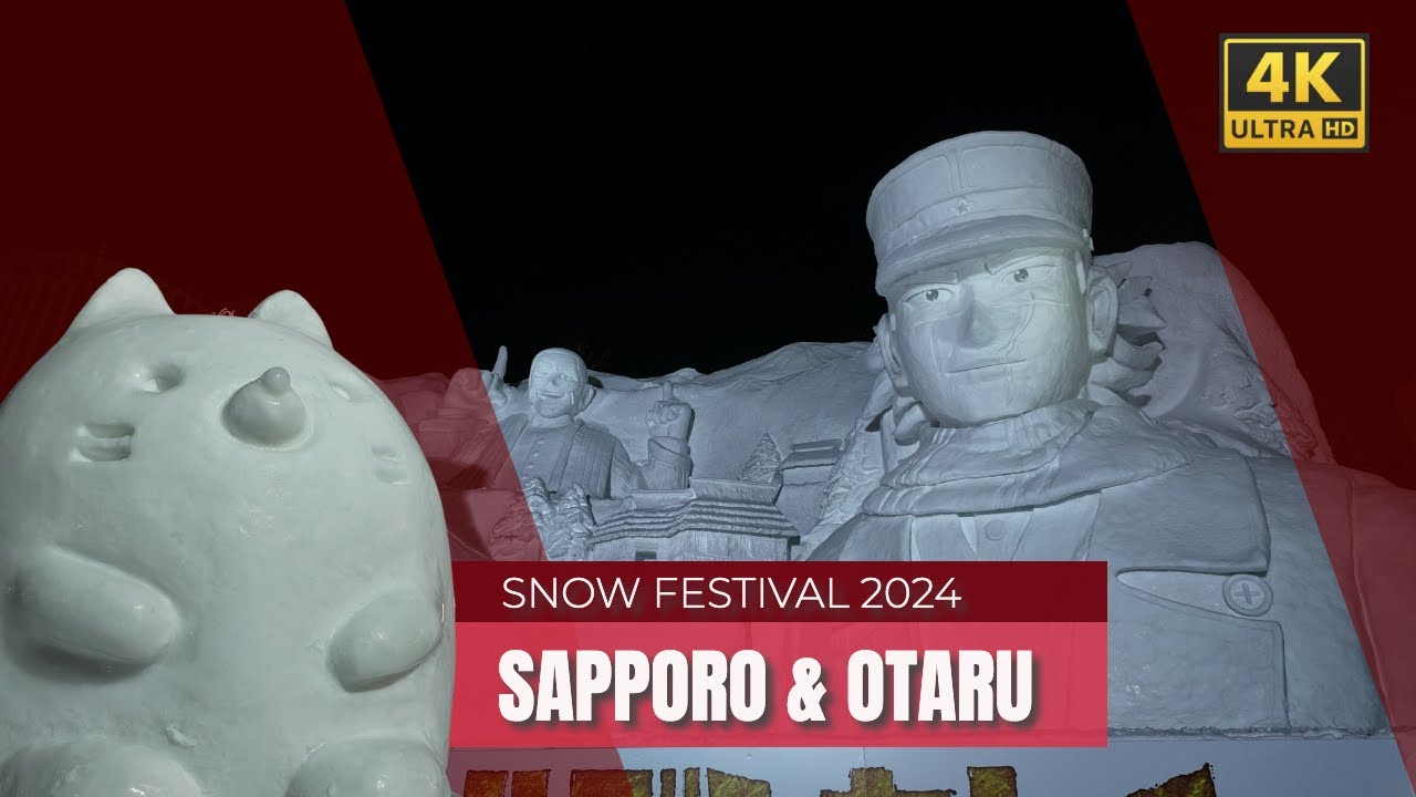 Sapporo Snow Festival 2024 - Japan's winter wonderland! (4K)