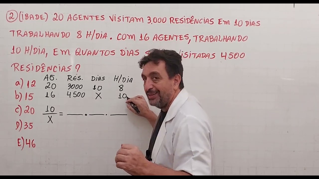 Exercício 02 Regra  de três composta #matemática 