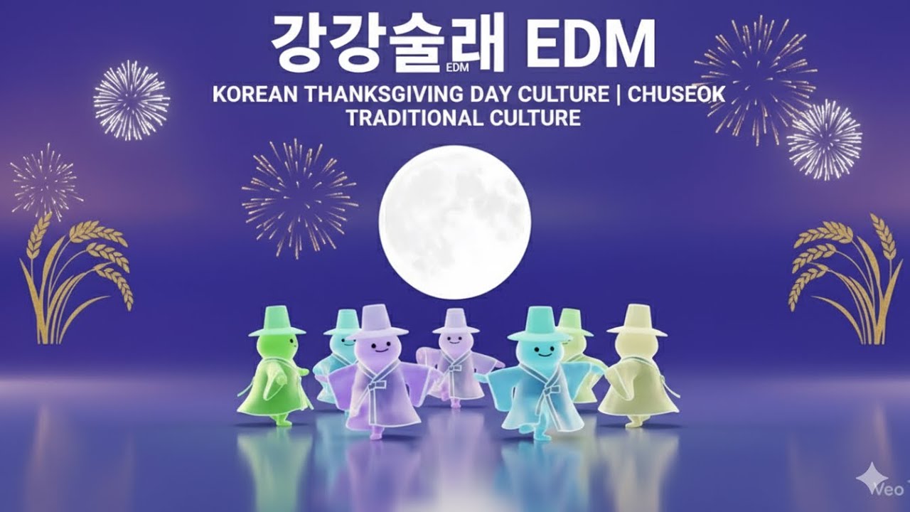강강술래 EDM | Ganggangsullae K-pop Dance Remix (추석 Chuseok Korean Thanksgiving Culture)
