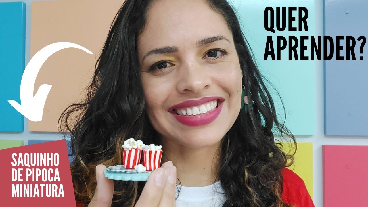 Saquinho de pipoca miniatura