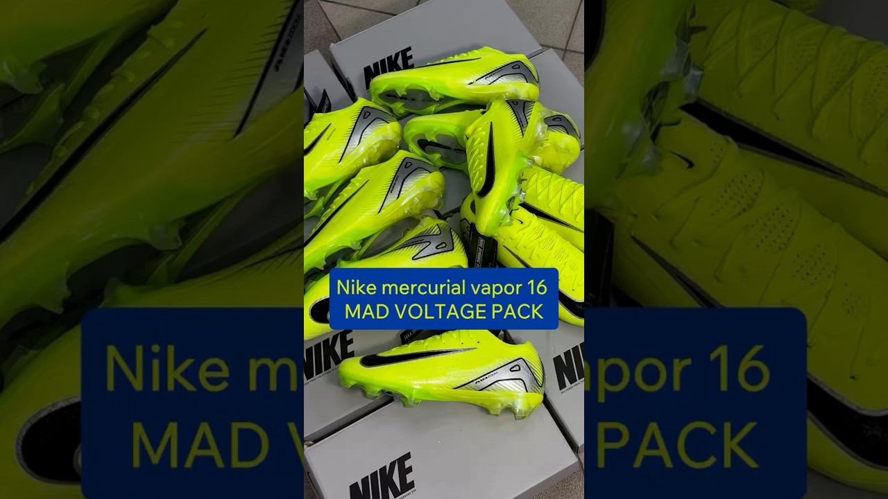 Nike mercurial vapor 16 MAD VOLTAGE PACK 🍋 #football #nikefc #nikefootballx #shoes #mercurial