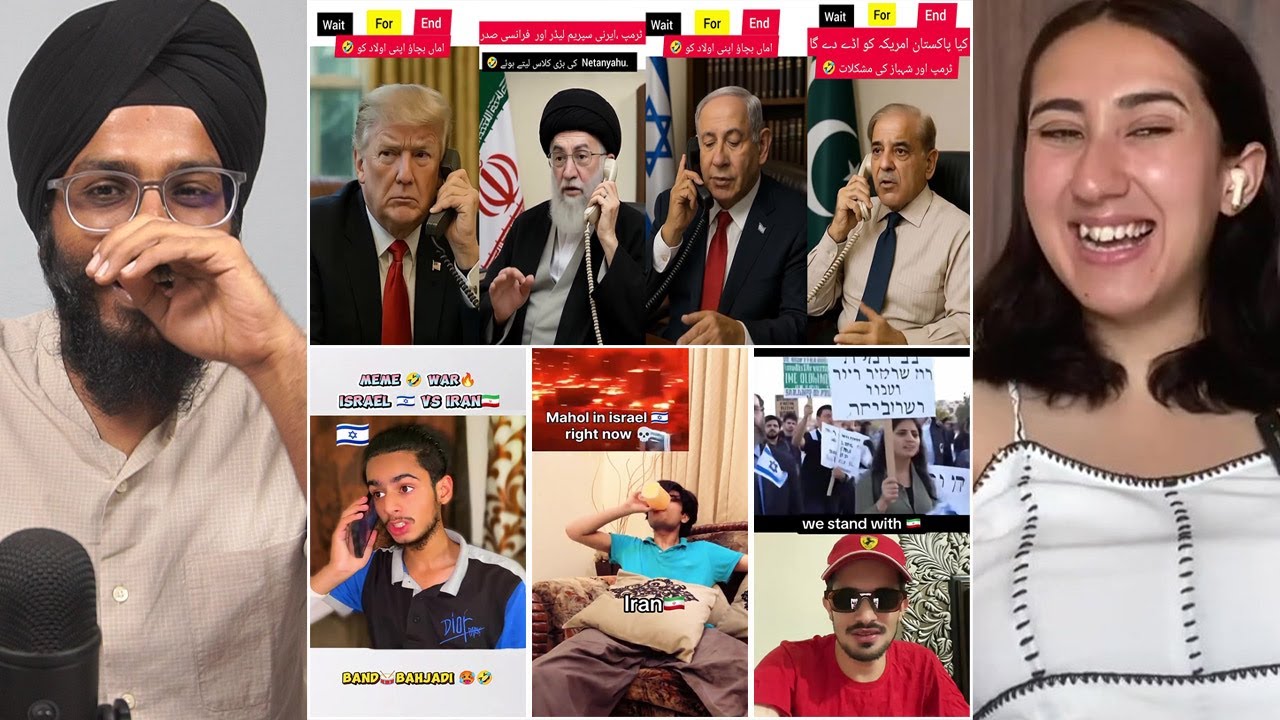 Indian Reaction to Funniest War Memes Israel Vs Iran | Raula Pao