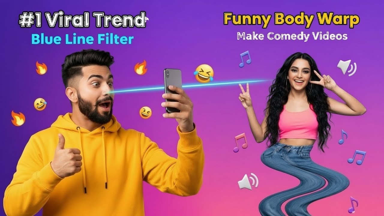 Funny Time Warp Scan Challenges! 😂 Blue Line Filter Comedy (Full Masti)
