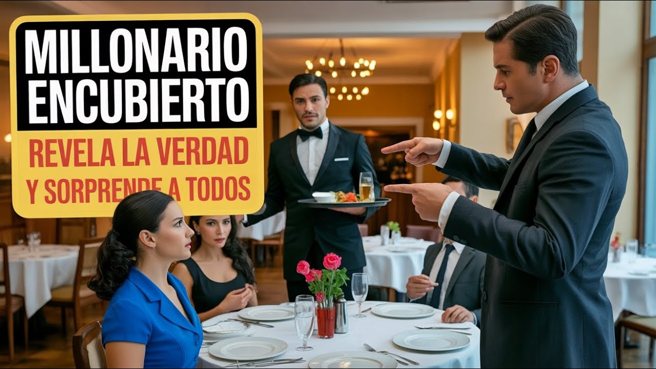 Increíble revelación: un millonario se disfrazó de camarero y expuso la humillación a su empleada
