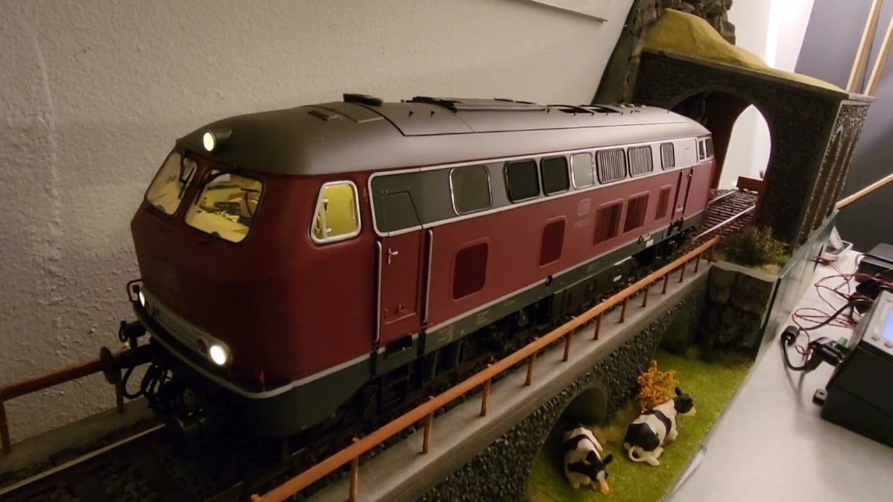 KM 1 V160 Diesellok Spur 1 Soundcheck, Funktionscheck und Fahrvideo