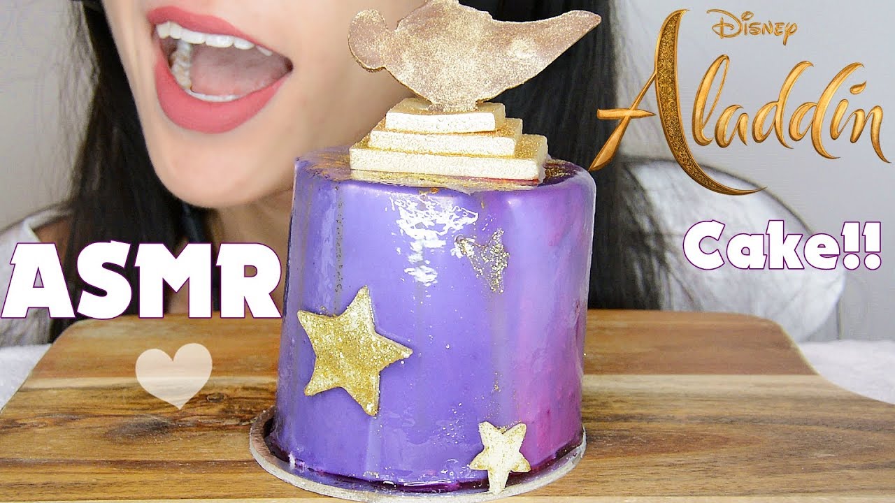 ASMR ALADDIN CAKE *Fail* - SOFT EATING SOUNDS [NO TALKING]