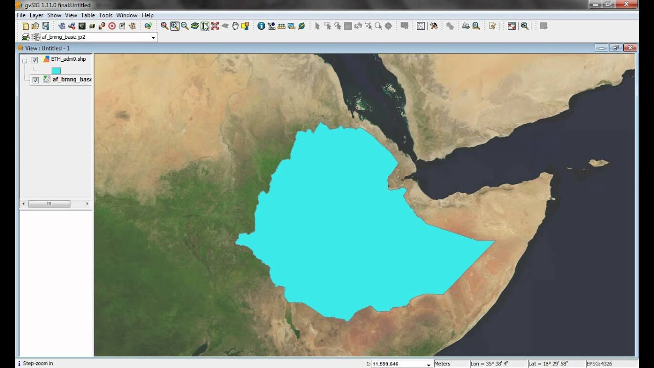 gvSIG add raster layer