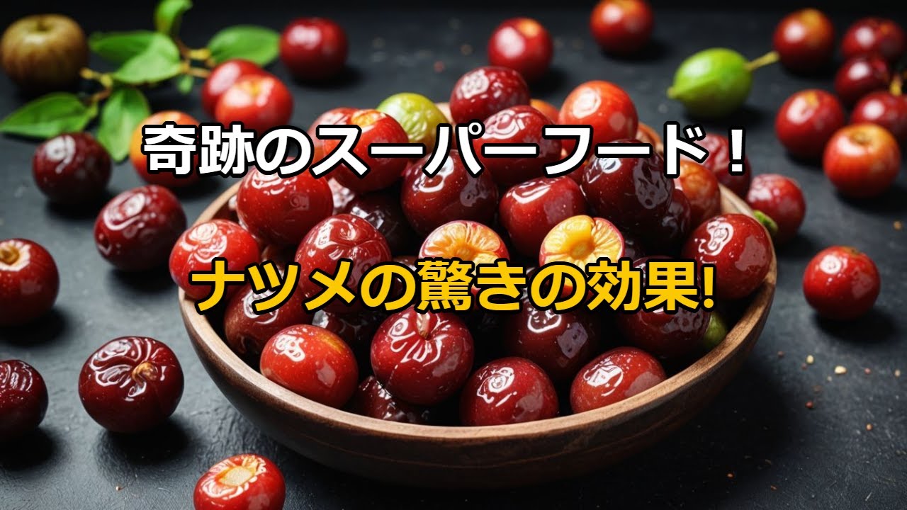 奇跡のスーパーフード「ナツメ」の健康効果と栄養成分！