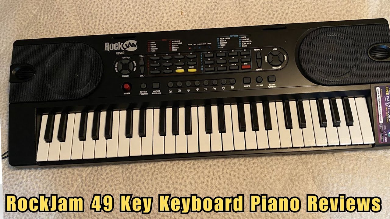 RockJam 49-Key Keyboard Piano with Power Supply Detailed Specs Pros Cons Reviews