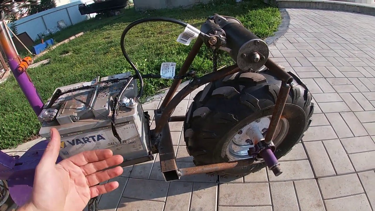 Electric Bike E-Bike 2000 w. Что я сделал из обычного стартера.