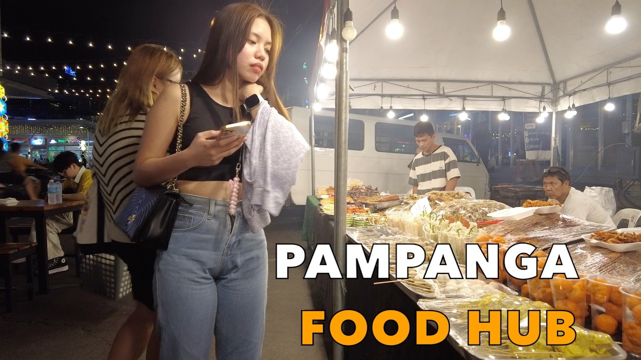 Street Food After Dark in Angeles City, Philippines