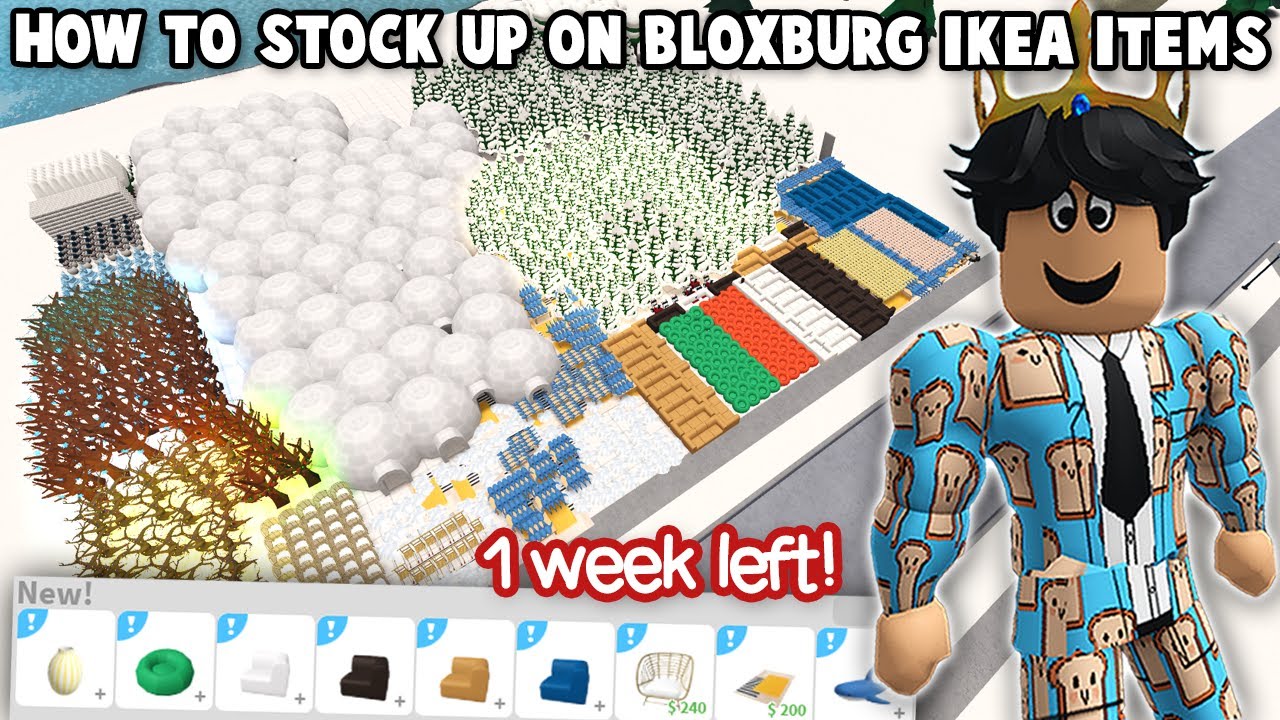 HOW TO STOCK UP ON THE LIMITED BLOXBURG IKEA ITEMS... ONE MORE WEEK!