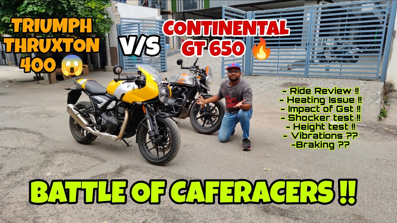 2025 Triumph thruxton 400 vs GT 650 😱 || DETAILED RIDE REVIEW 