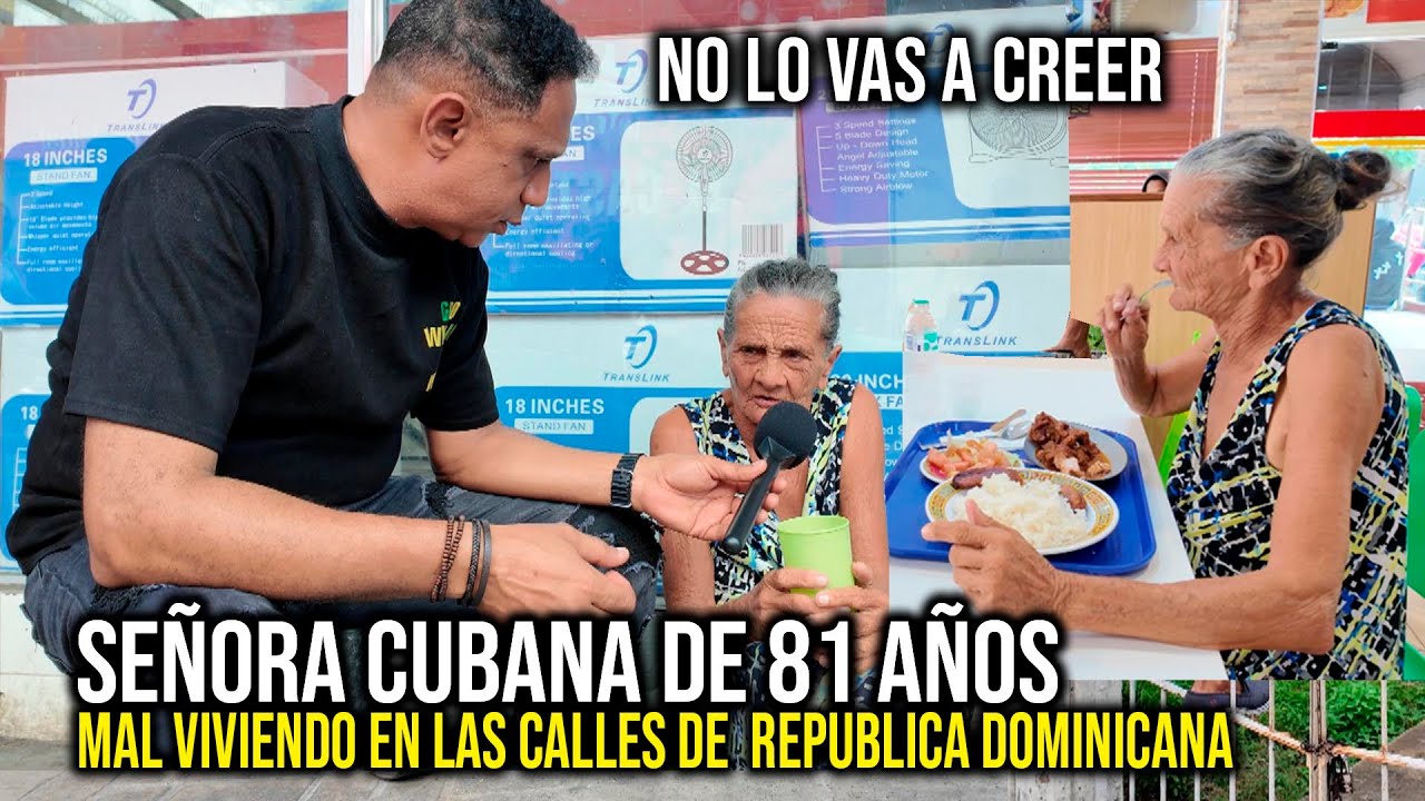 LA VI Y NO PUDE AGUANTAR  LO QUE ME CONTO ESTA SEÑORA CUBANA