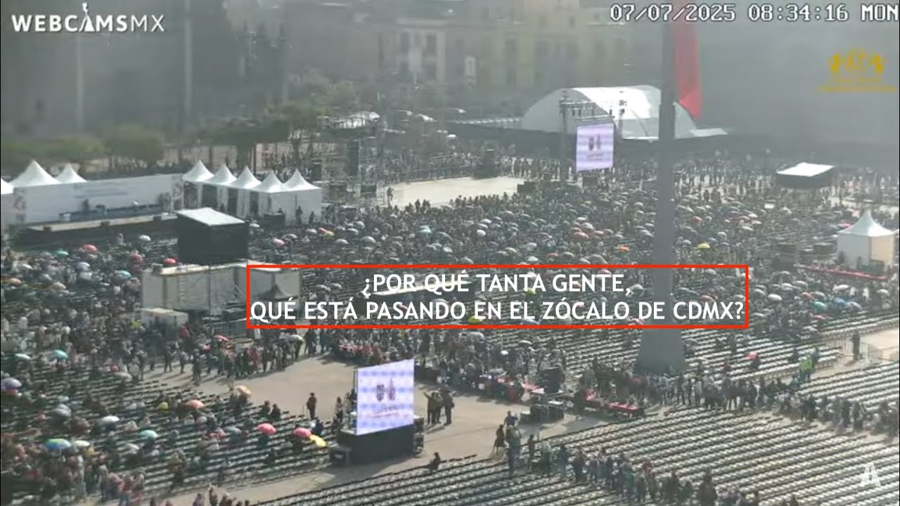 ⁉️ #CDMX | ¿Por qué tanta gente, qué está pasando? #Zócalo #EnVivo