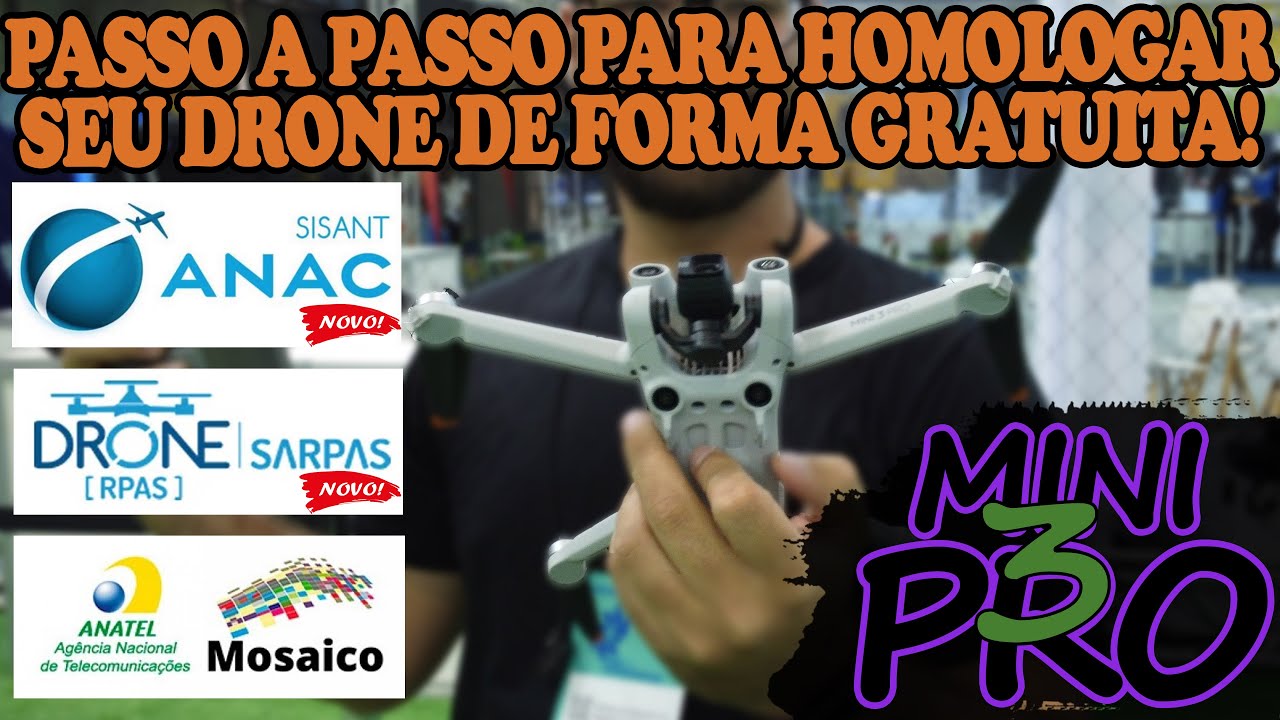 Tutorial de como registrar e homologar o seu Drone MINI 3 PRO! (SISANT SARPAS e ANATEL)