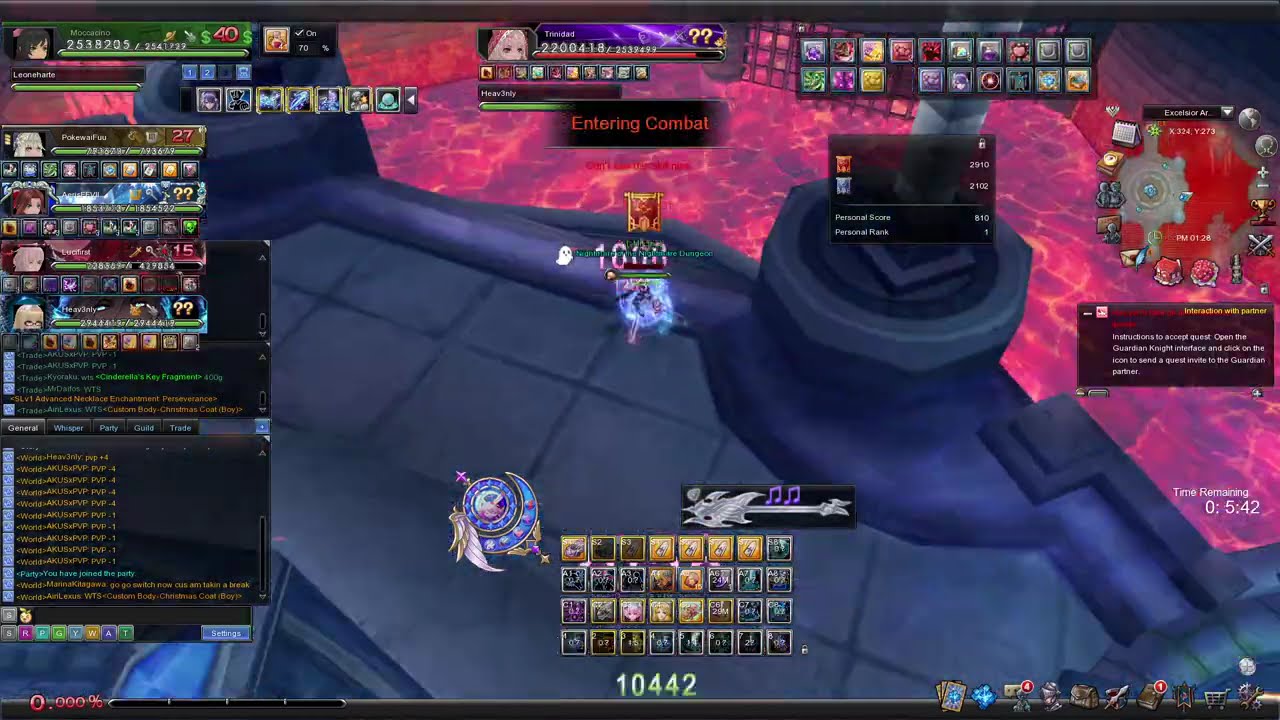Aura Kingdom Online - SLV 40 Stellar Sphere PvP Excelsior Arena 5 vs 5  in December 2025 - Round 2