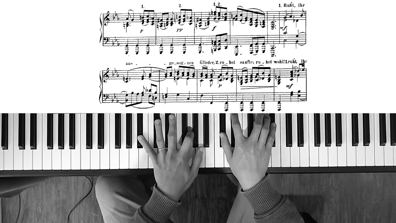 St Matthew Passion: 68. Wir setzen uns mit Tränen nieder (piano transcription)