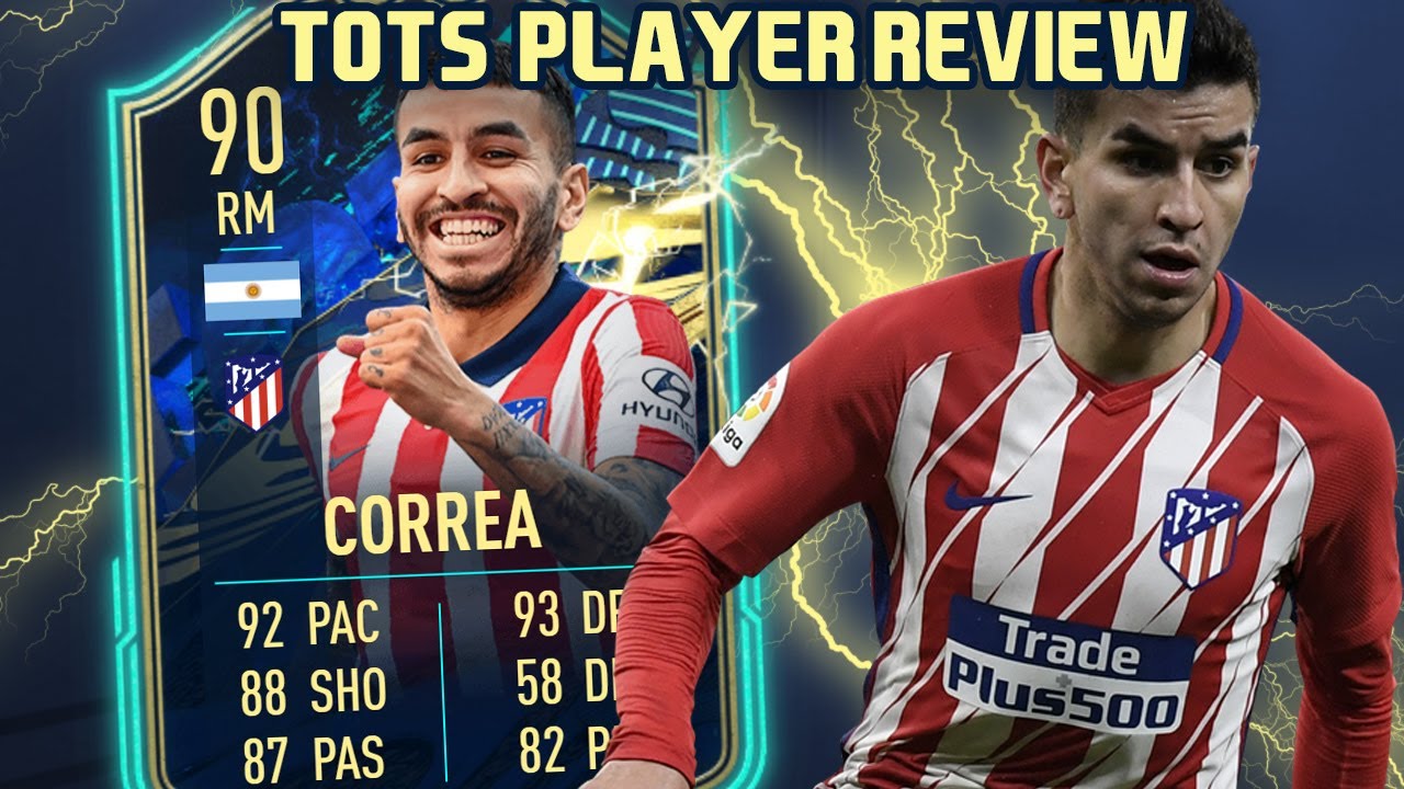 EL ANGELITO! 90 TOTS ANGEL CORREA PLAYER REVIEW! FIFA 21 ULTIMATE TEAM