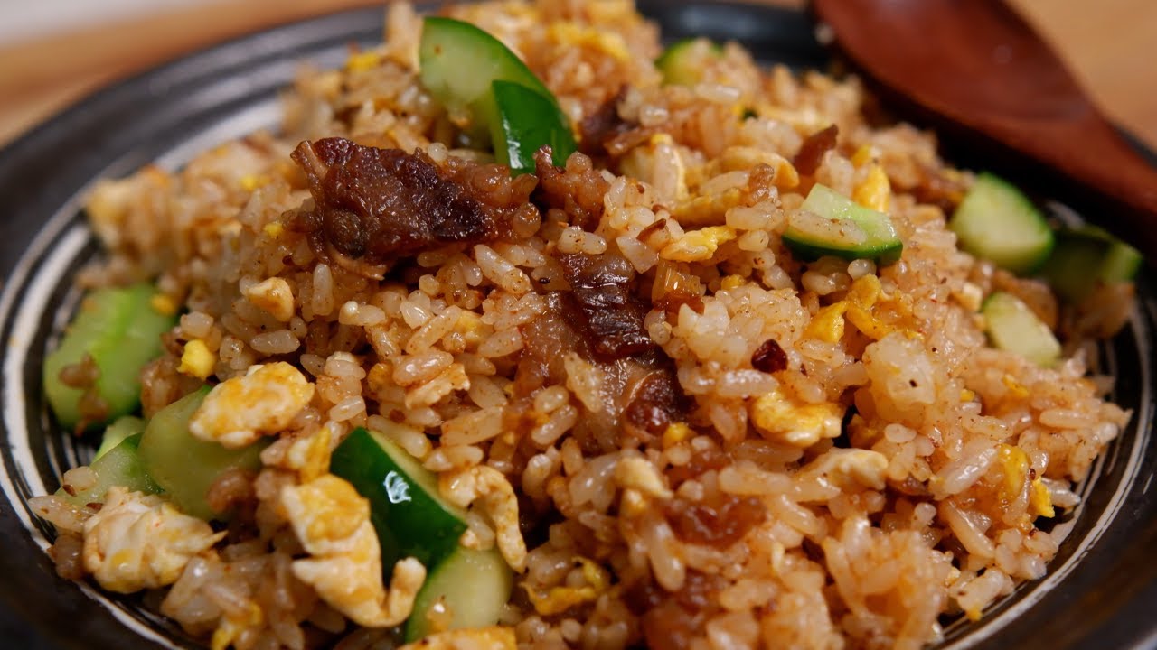Easy cumin beef rice :: How to make beef fried rice at home ::Delicious food