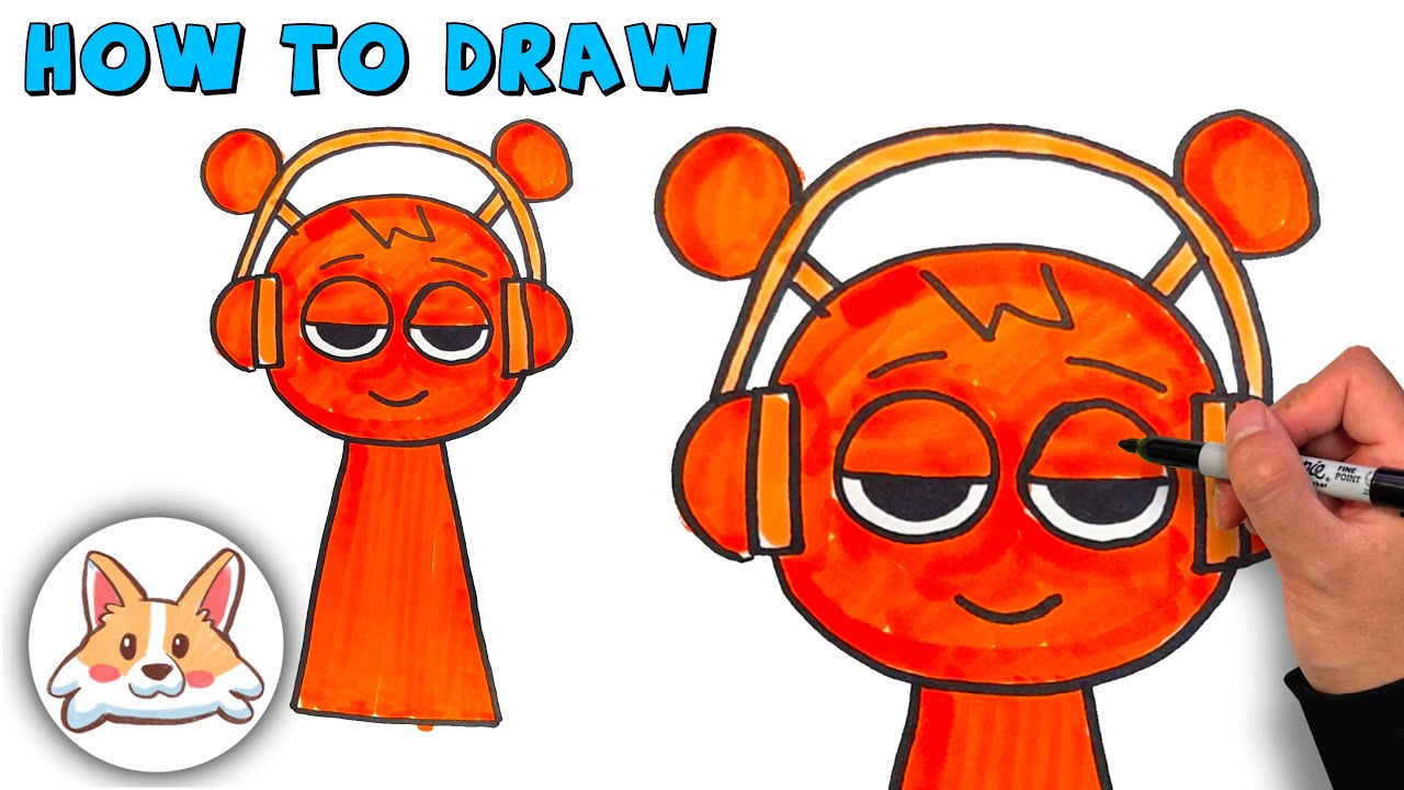 How to draw Oren from Incredibox! Step-by-step!