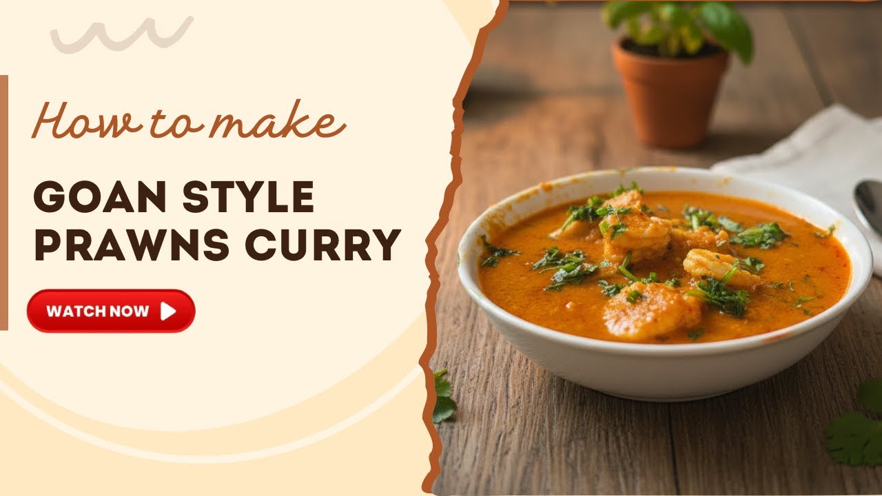 How to make instant Goan Style Prawns Curry at home | Easy Goan Shrimp Curry recipe