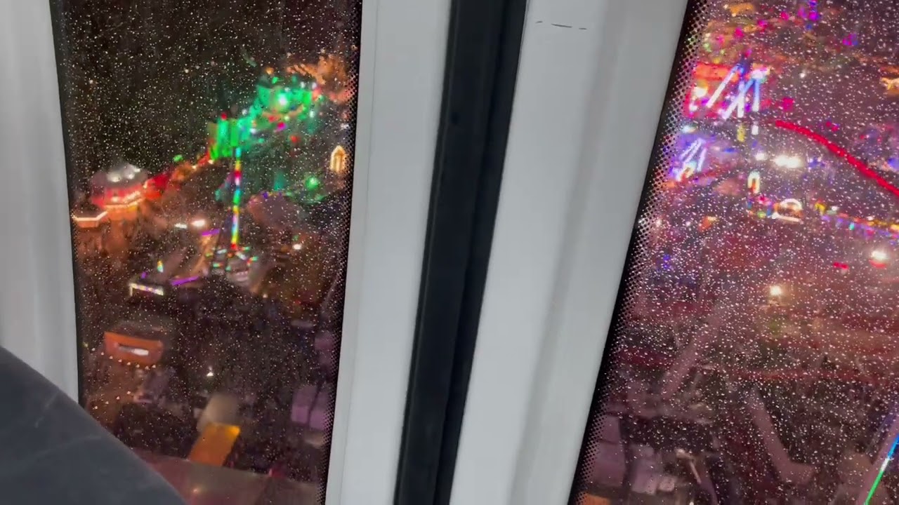 on the big wheel at Hyde park winter wonderland 2021