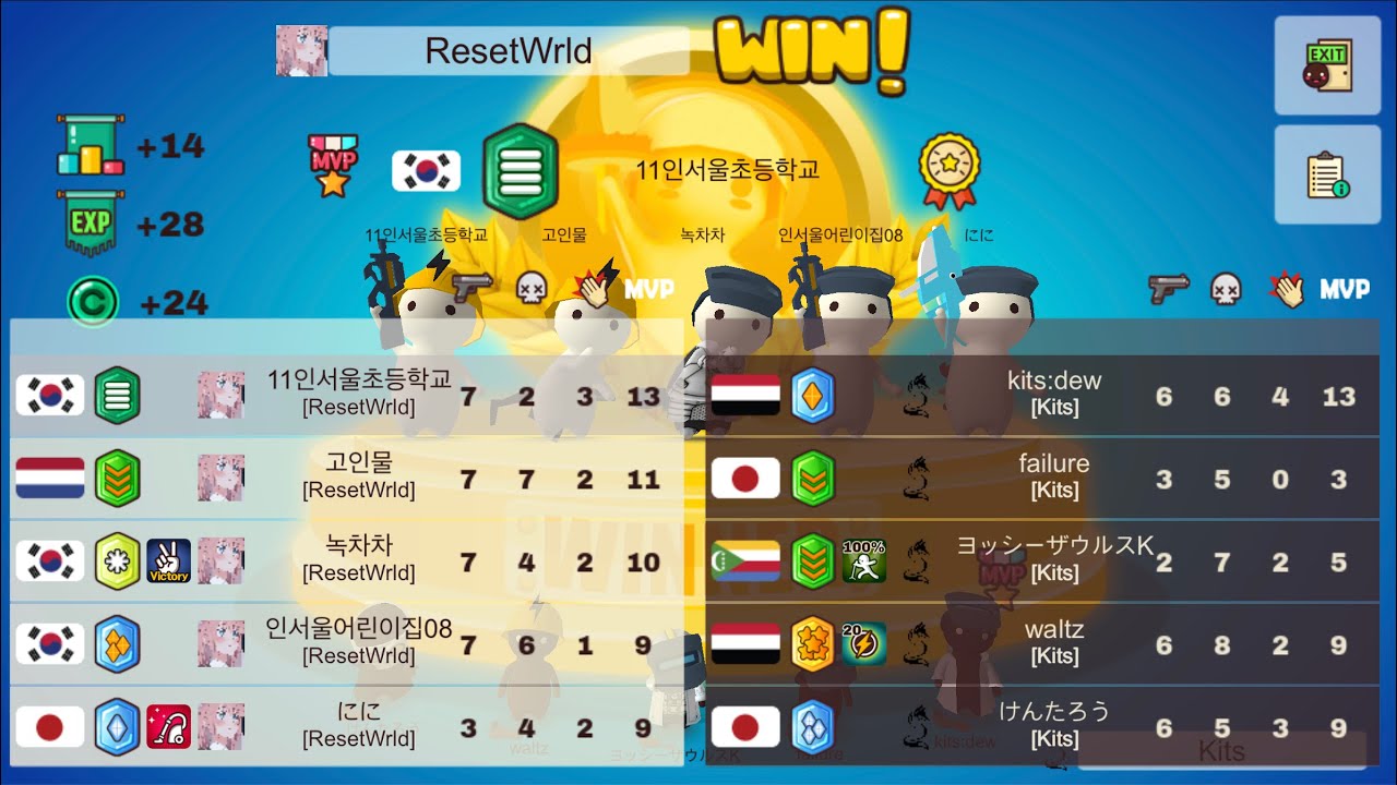 【Milkchoco】 ResetWorld vs Kits cw#8