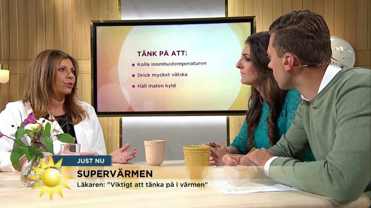 Värmeslag - så vet du att du drabbats! - Nyhetsmorgon (TV4)