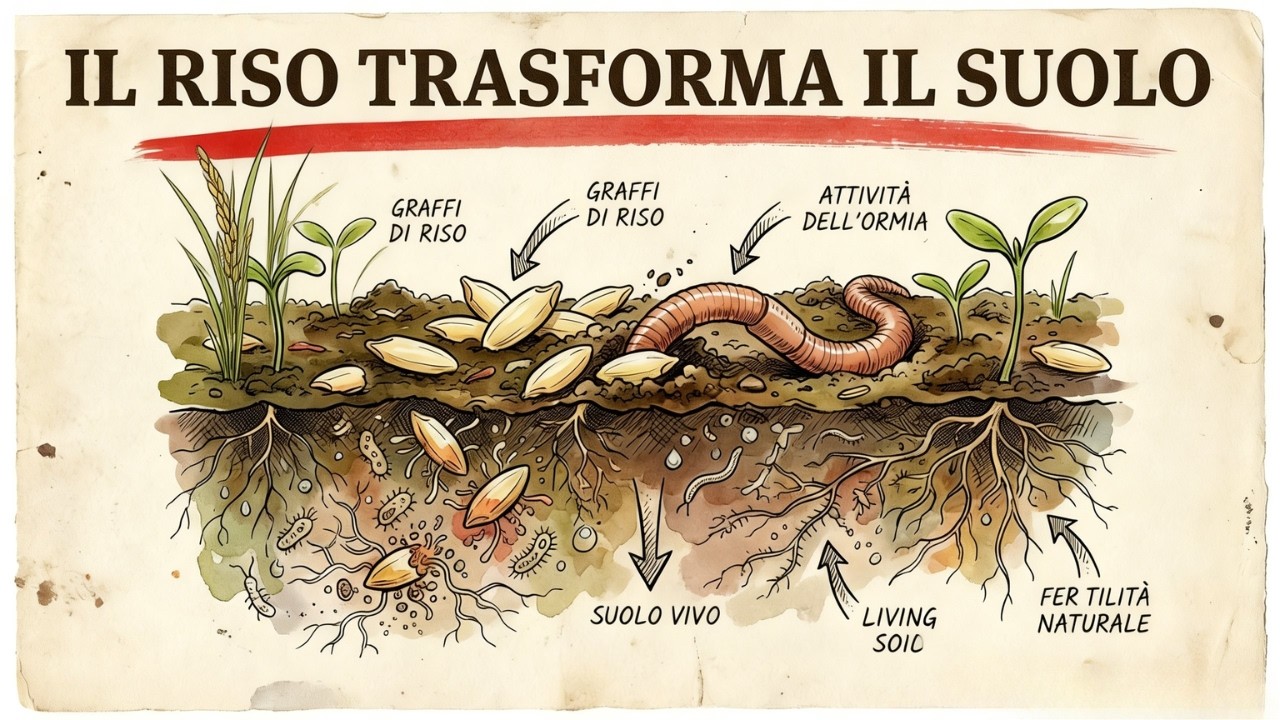 Lombrichi più grandi, terreno più ricco — Il trucco del riso di cui i giardinieri hanno bisogno