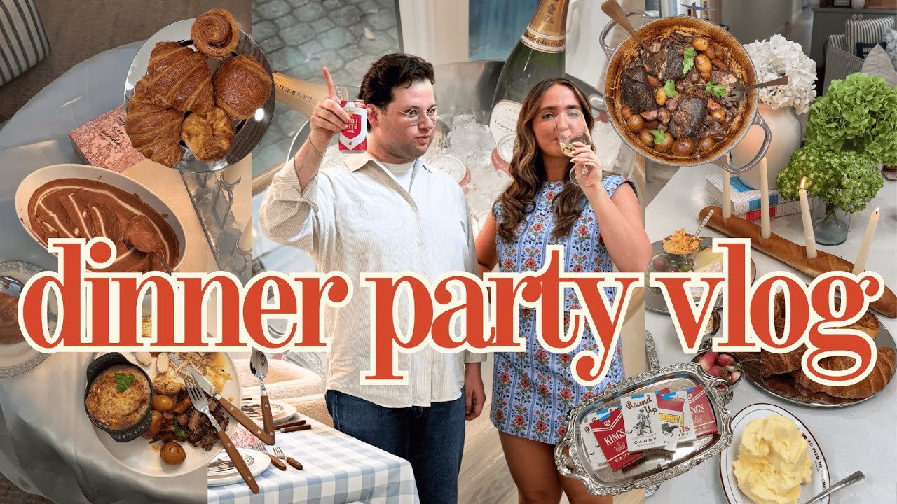 Hosting a 5 Course Dinner Party Using Recipes I've Never Made Before | ft. Kenzie Elizabeth